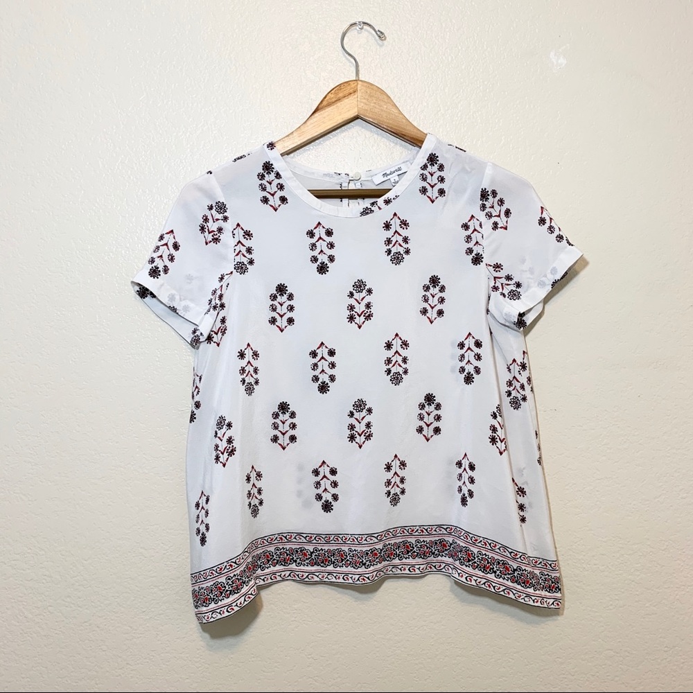 Madewell Floral Flowey Top
